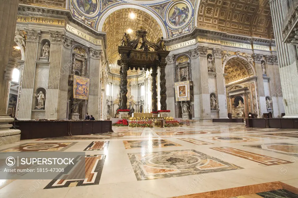 Italy, Rome, Vatican, St. Peter's Basilica, Altar