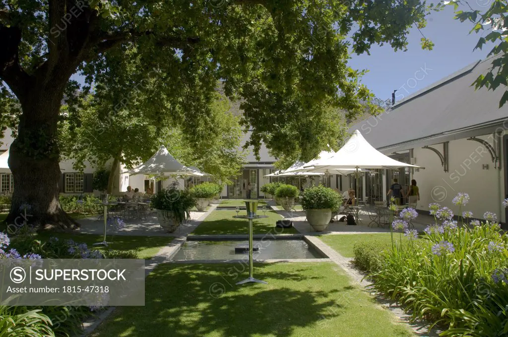 South Africa, Restaurant Grande Provence, Franschhoek, Seat outdoors