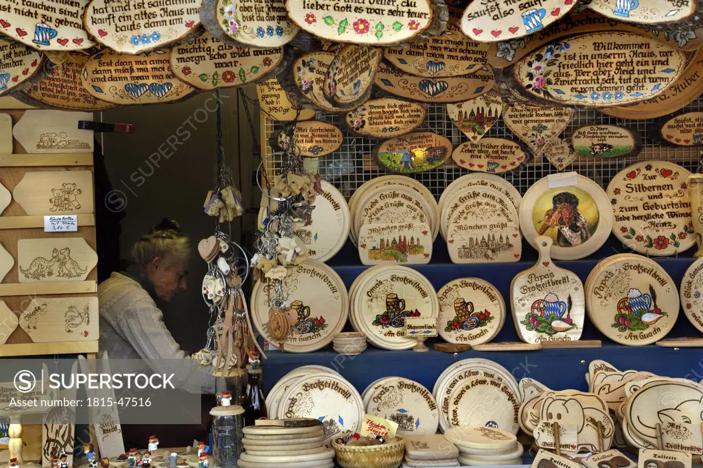 Germany, Munich, Auer Dult, traditional fair, Souvenirs