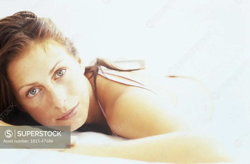 Young woman relaxing, portrait