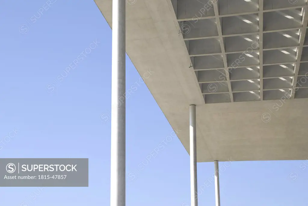 Germany, Berlin, Bundestag, Roof construction with pillars