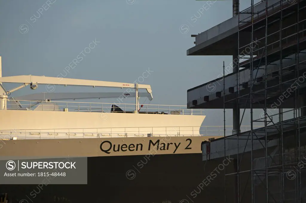 Germany, Hamburg, Cruiser ship Queen Mary 2