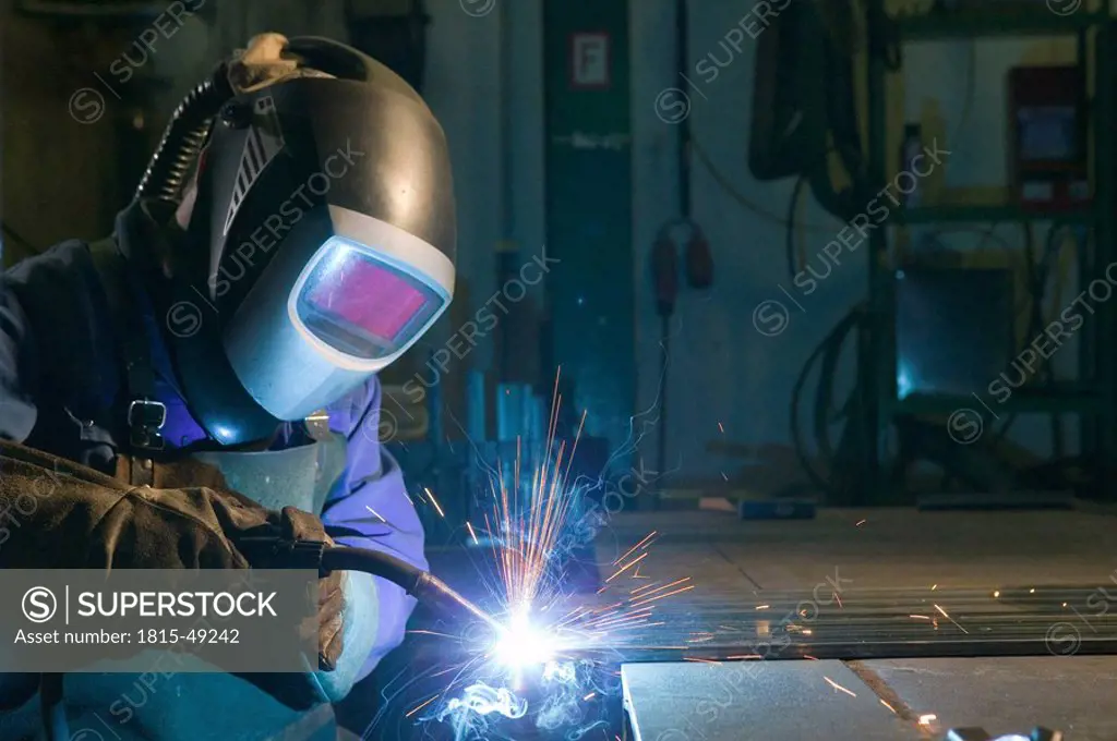 Man welding