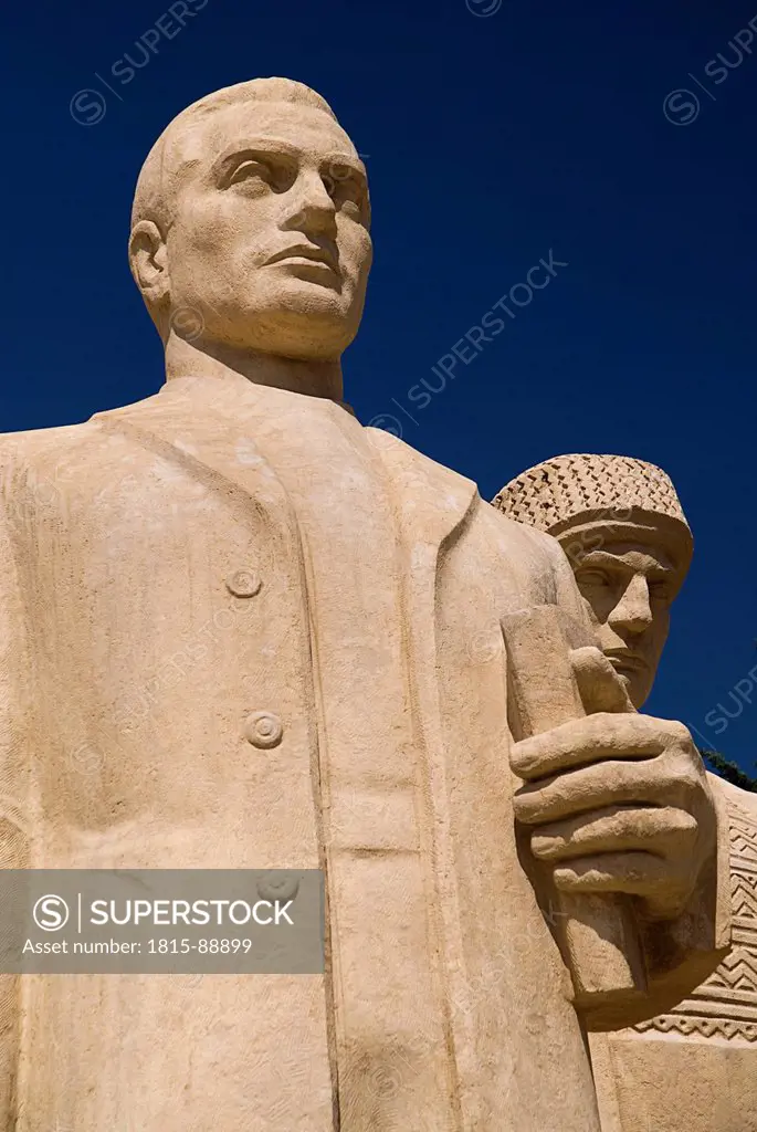 Turkey, Cappadocia, Ankara, Anitkabir, Statues of soldiers