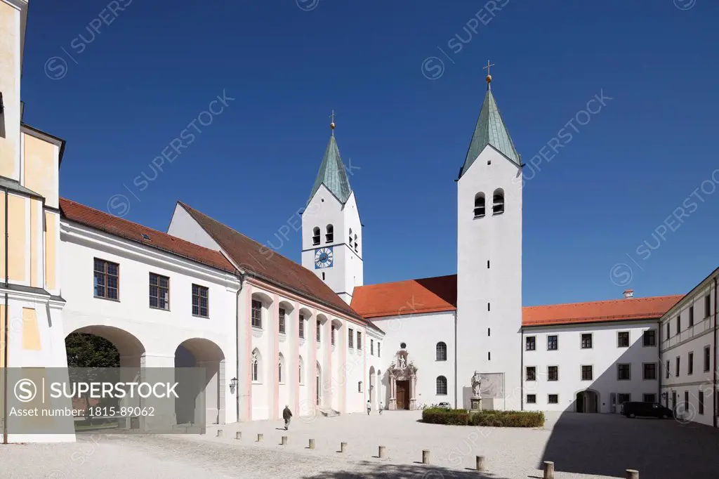 Germany, Bavaria, Upper Bavaria, Freising, View of St Mary church