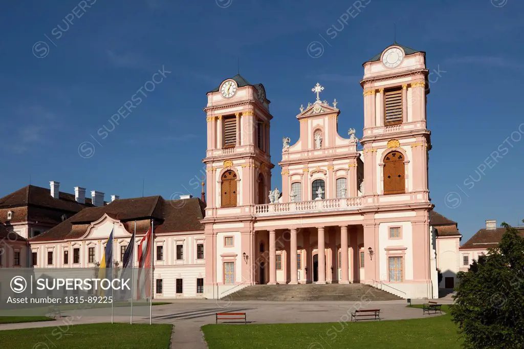 Austria, Lower Austria, Mostviertel, Wachau, Goettweig, View of goettweig abbey church