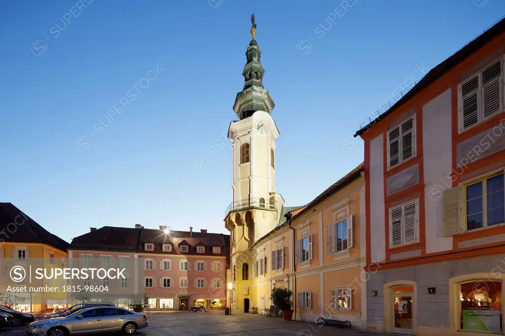 Austria, Styria, Bad Radkersburg, View of town hall