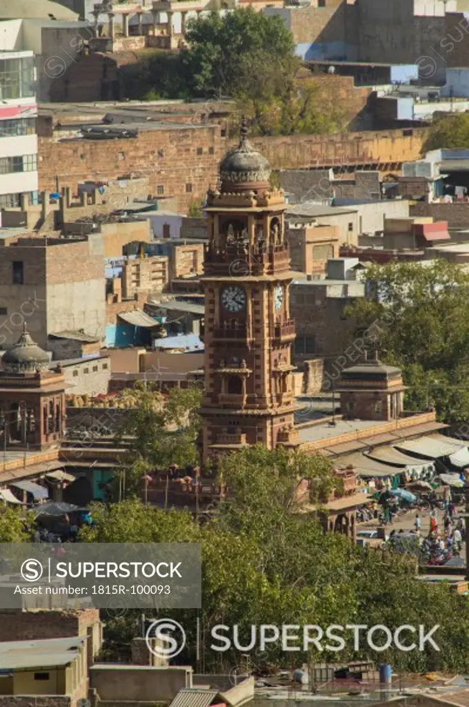 India, Rajasthan, Clocktower of Jodhpur