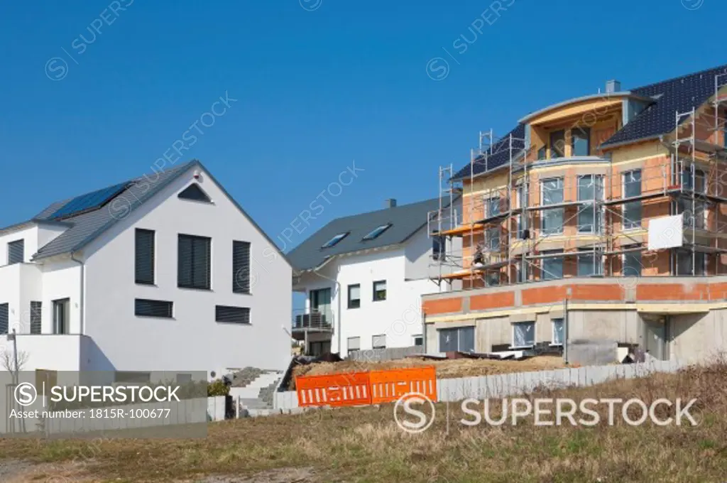 Germany, Baden Wurttemberg, Waiblingen, Construction of house building