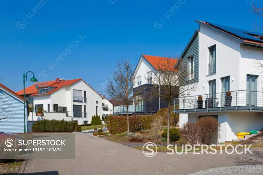 Germany, Baden Wurttemberg, Winnenden, Modern detached houses