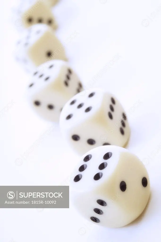 Dice in a row