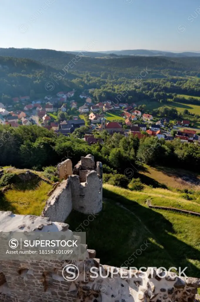 Germany, Bavaria, View of Flossenburg Castle