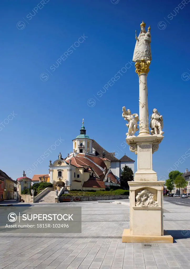 Austria, Burgenland, Eisenstadt, View of pilgrimage church