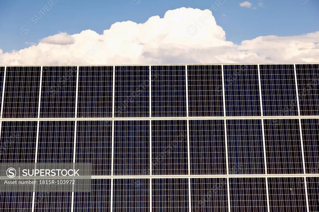 Spain, La Rioja, View of solar panel