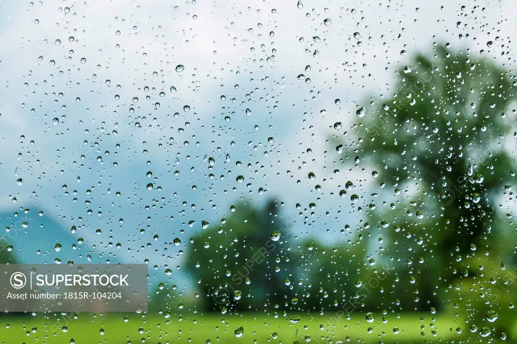 Austria, Raindrops on window