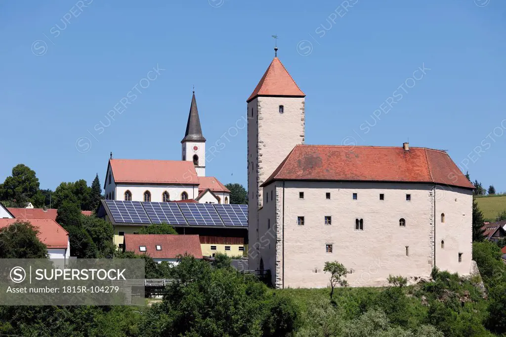 Germany, Bavaria, Trausnitz, View of Trausnitz castle