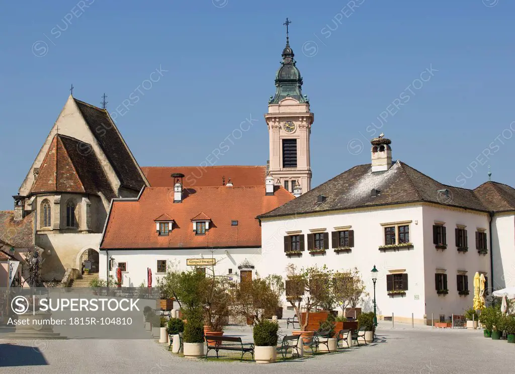 Austria, Burgenland, Rust, View of church