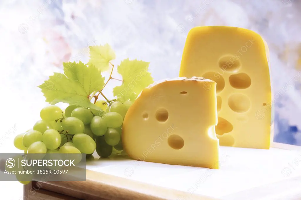 Pieces of cheese