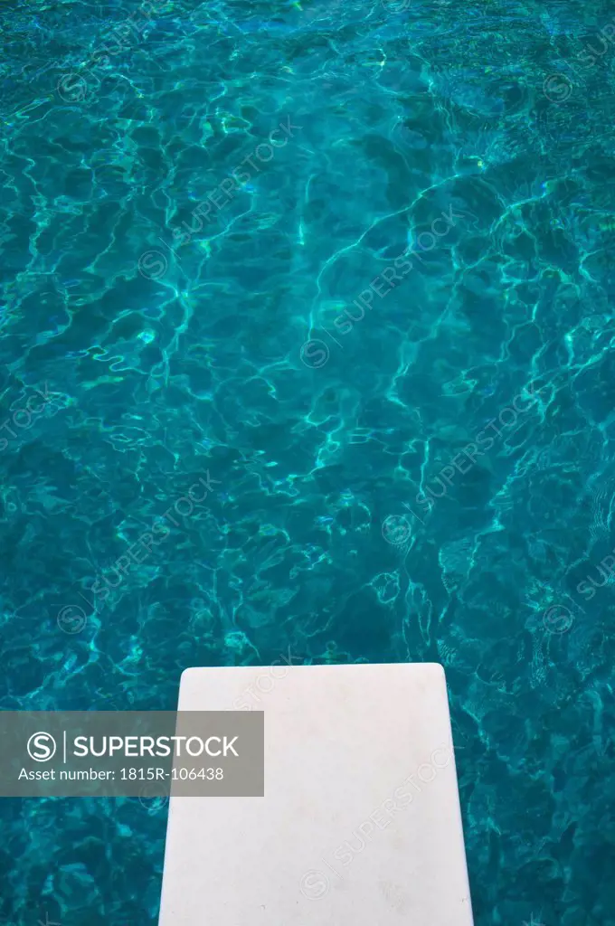 USA, Texas, View of diving board over swimming pool