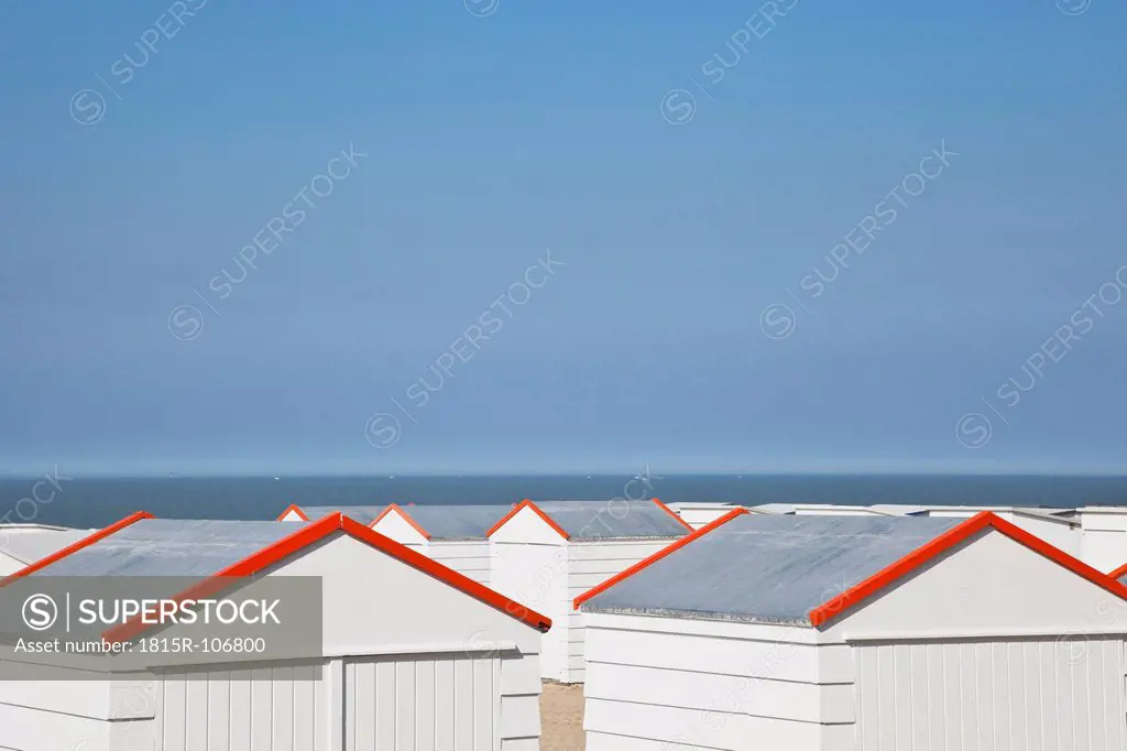 Belgium, Beach cabins at North Sea