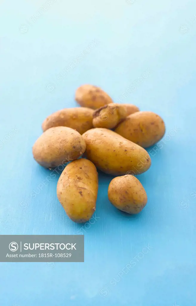 Raw potatoes, close up
