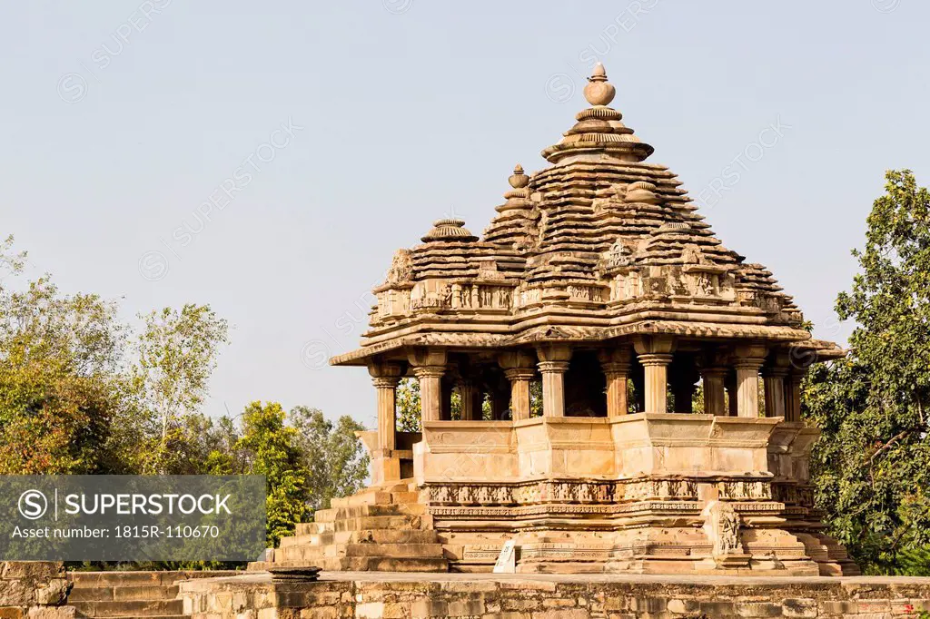 India, Madhya Pradesh, Nandi temple at Khajuraho