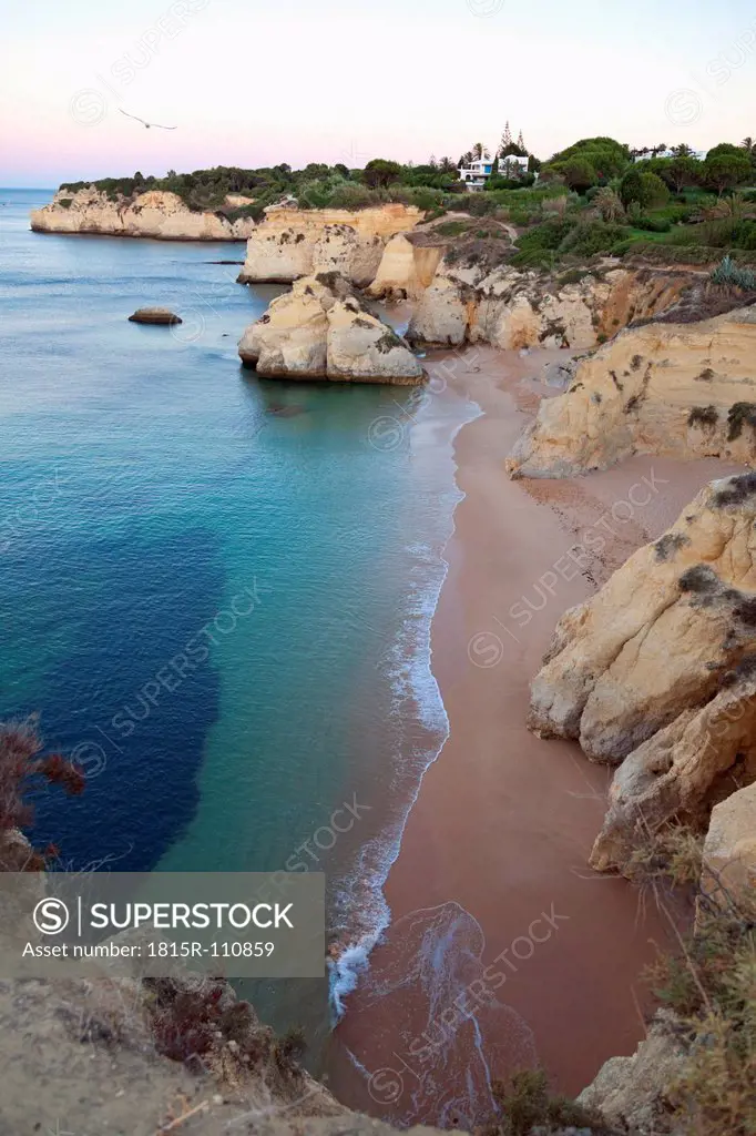 Portugal, View of Cova Redonda beach