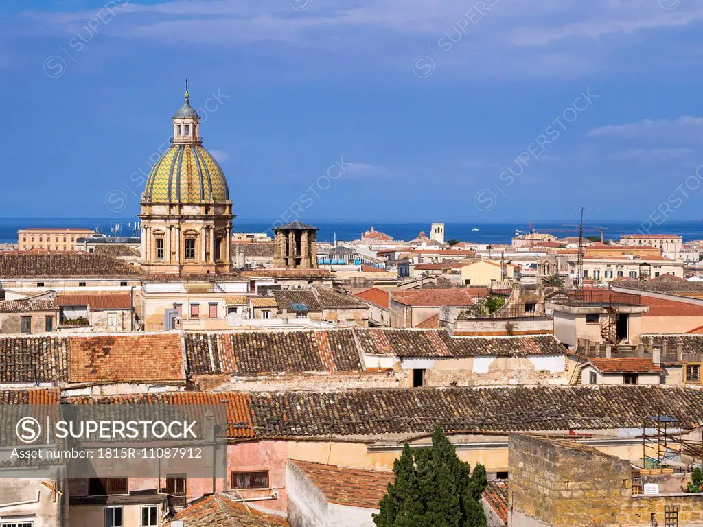 Italy, Sicily, Palermo, Cityscape, Old town, Church San Giuseppe dei Teatini