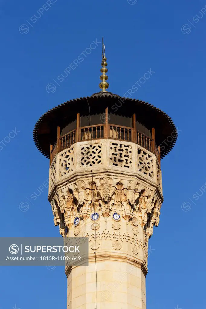Turkey, Gaziantep, minaret of the Tahtani Mosque