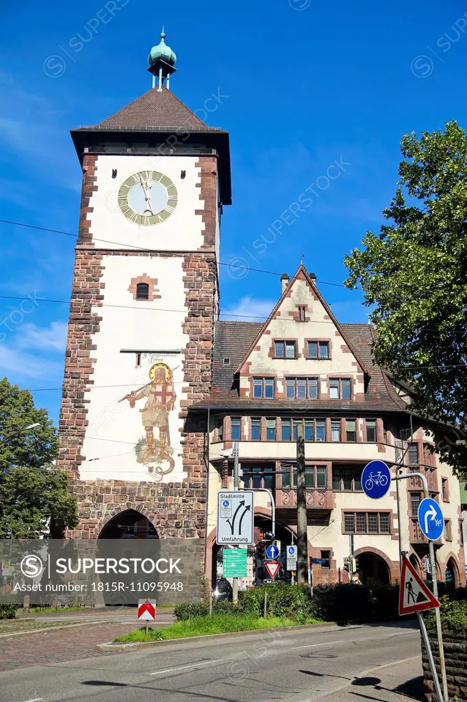 Germany, Baden-Wurttenberg, Freiburg, Swabian gate, Schwabentor