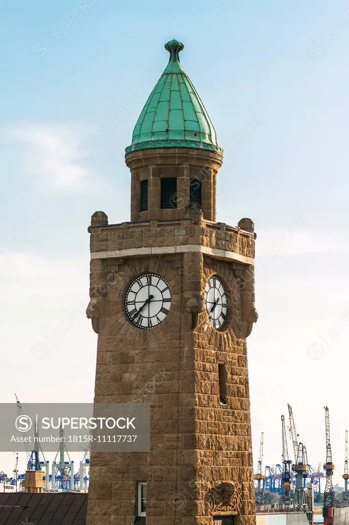 Germany, Hamburg, St Pauli, Clock tower