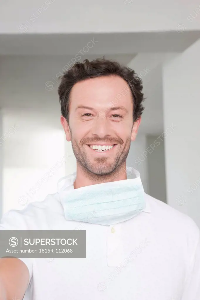 Germany, Dentist smiling, portrait