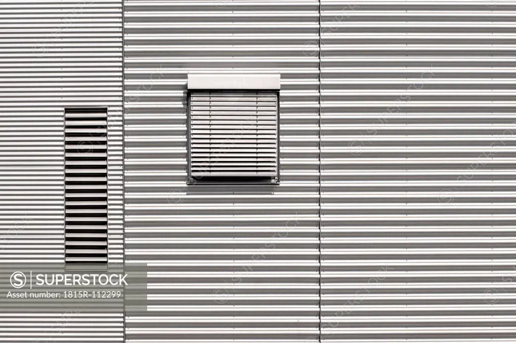Germany, Munich, House front with aluminium cladding