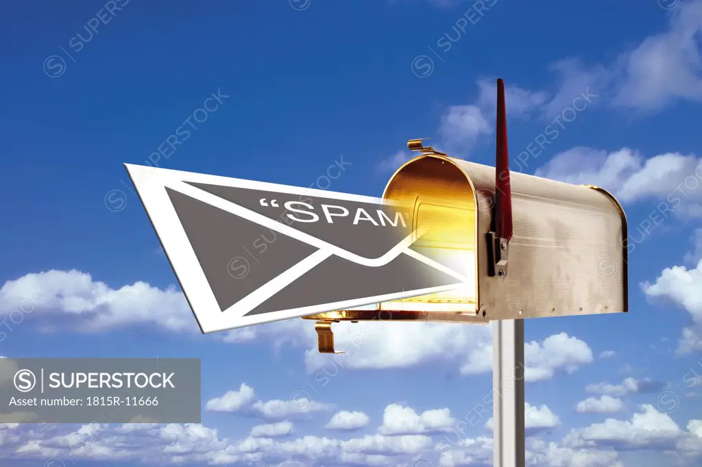 Mail with the word spam in mailbox