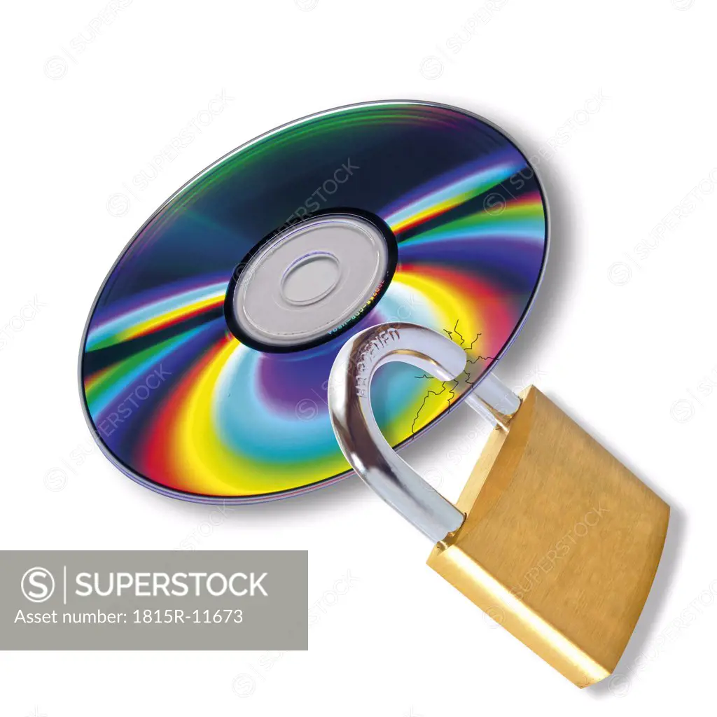 Cd with lock, data security