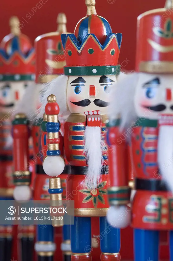 Close up of Nutcracker figurines