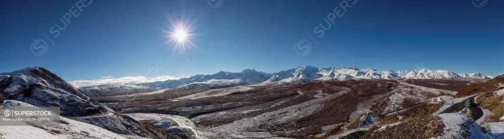USA, Alaska, View of Alaska Range at Denali National Park