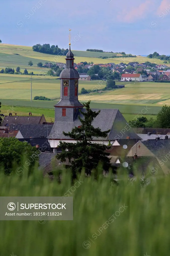 Germany, Hesse, View of church of Heringen