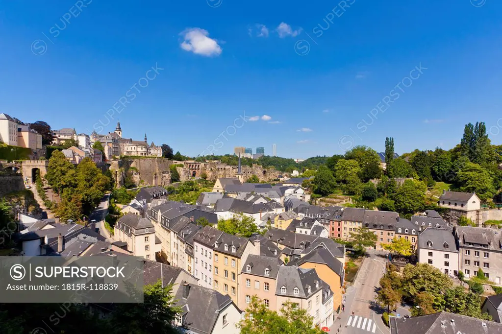 Luxembourg, View of Grund district