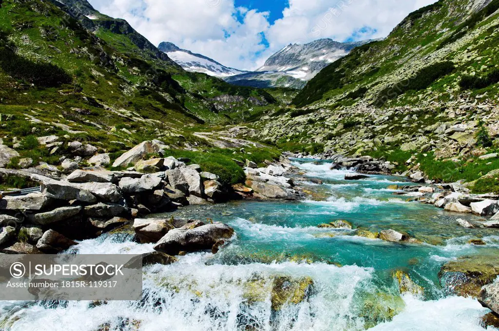 Austria, View of water fall