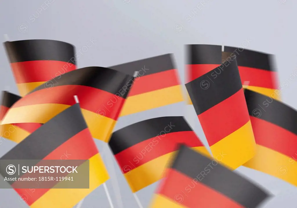 German Flags against white background