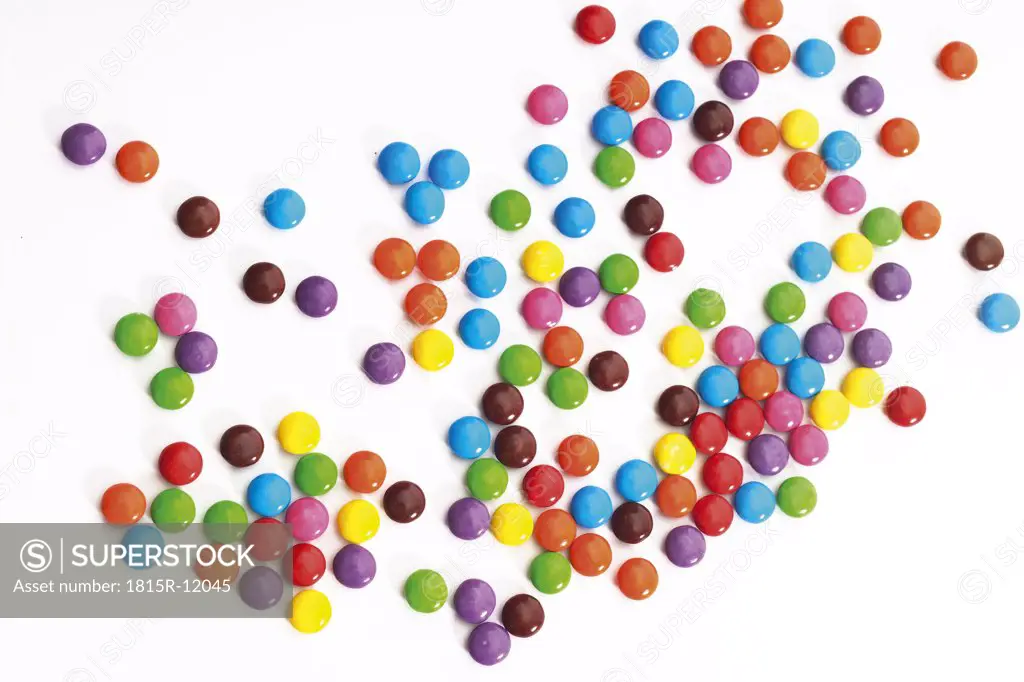 Colored chocolate candies