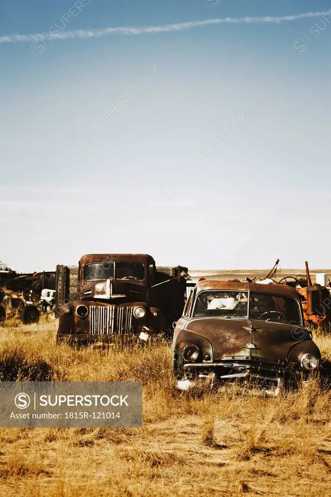 Canada, Junk yard with old US cars