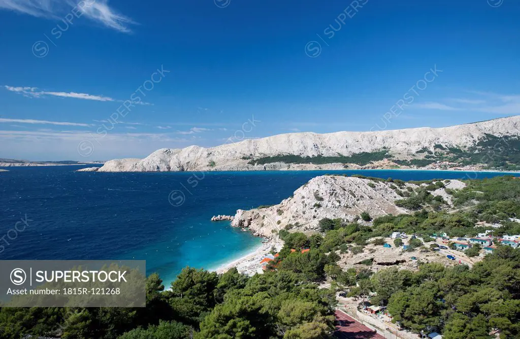 Croatia, View of Bunculuka beach at Krk island