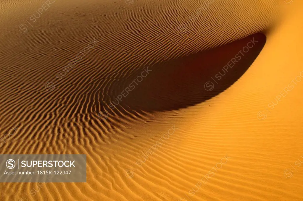 Algeria, Sahara, View of sanddune Erg Mehedjibat