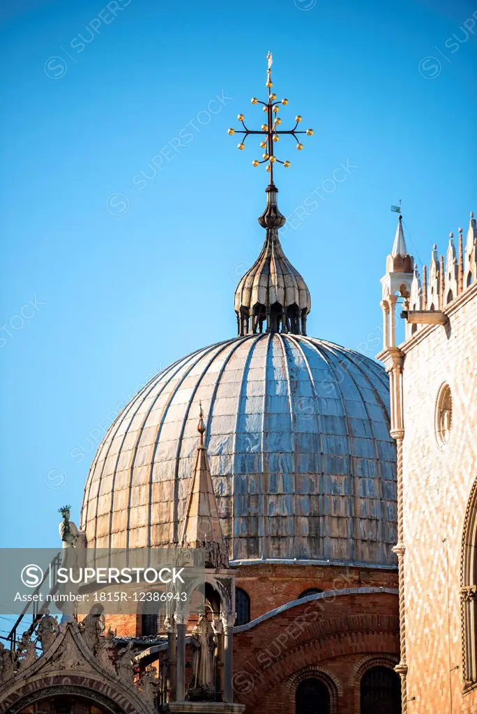 Italy, Venice, dome of St. Mark's Basilica