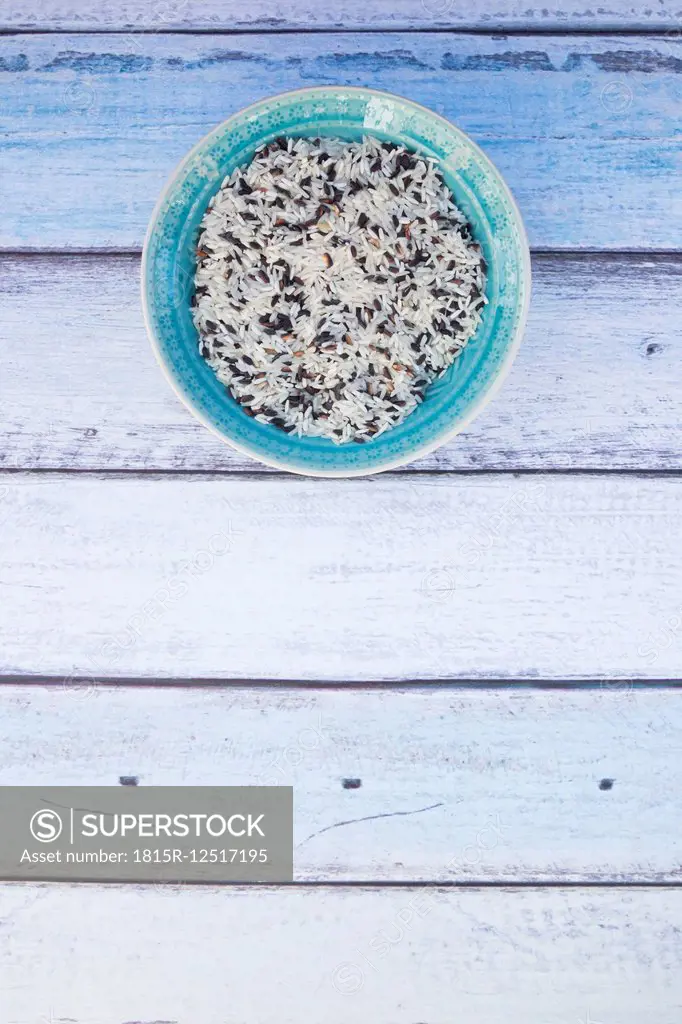 Organic basmati rice in bowl