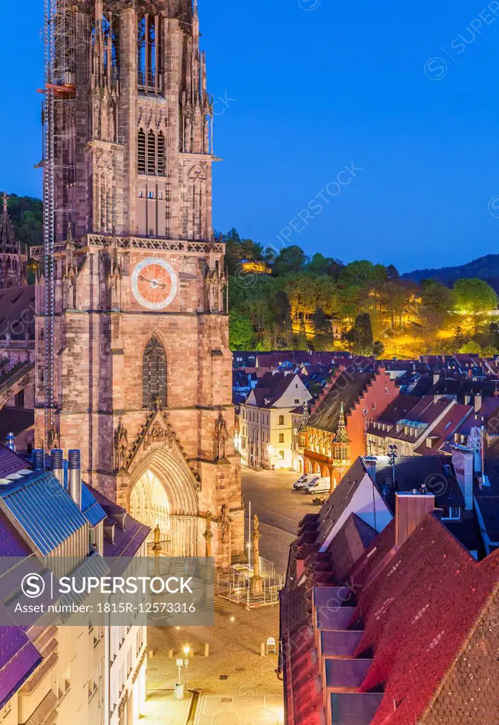 Germany, Baden-Wuerttemberg, Freiburg, Old town, historical townhall