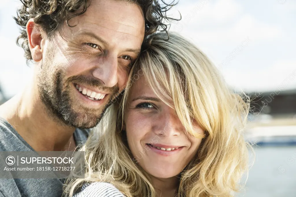 Portrait of smiling couple outdoors
