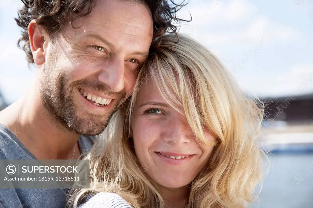 Portrait of smiling couple outdoors